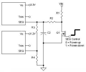 Ratiometric sequencing is achieved by applying control voltages Ratiometric sequencing is achieved by applying control voltages